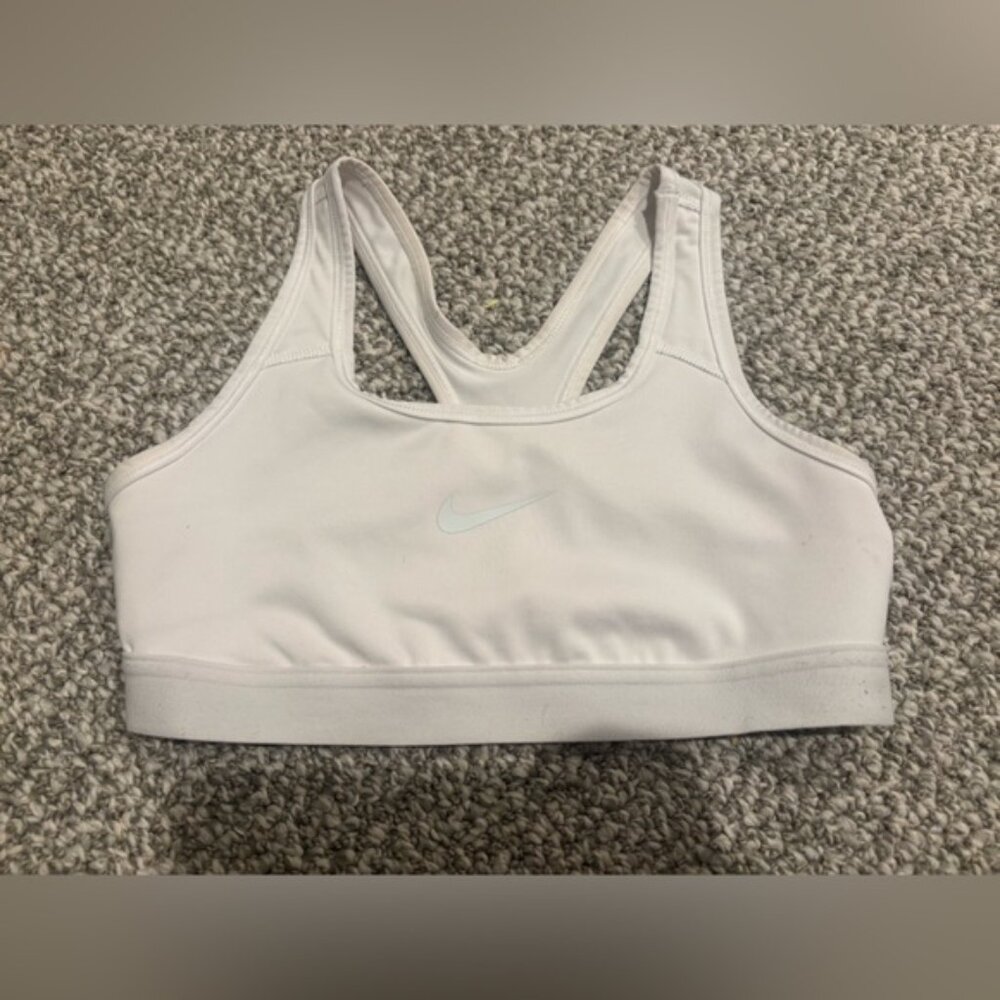 Nike Dri-FIT White Sports Bra